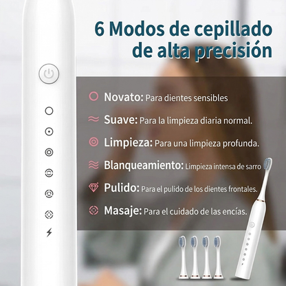 Cepillo De Dientes Eléctrico Recargable Sónico