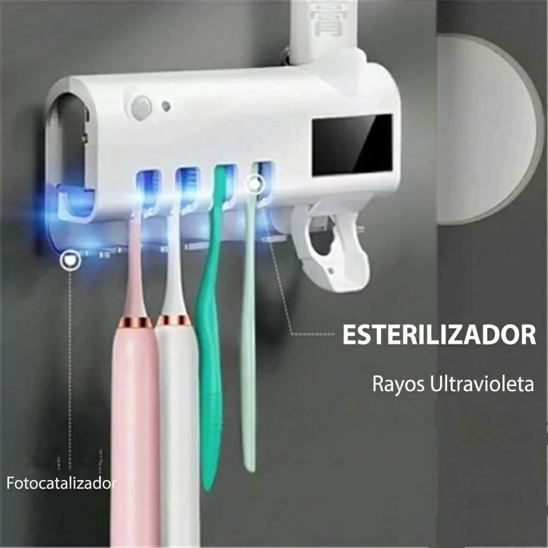 Dispenser de Pasta Dental con Esterilizador UV