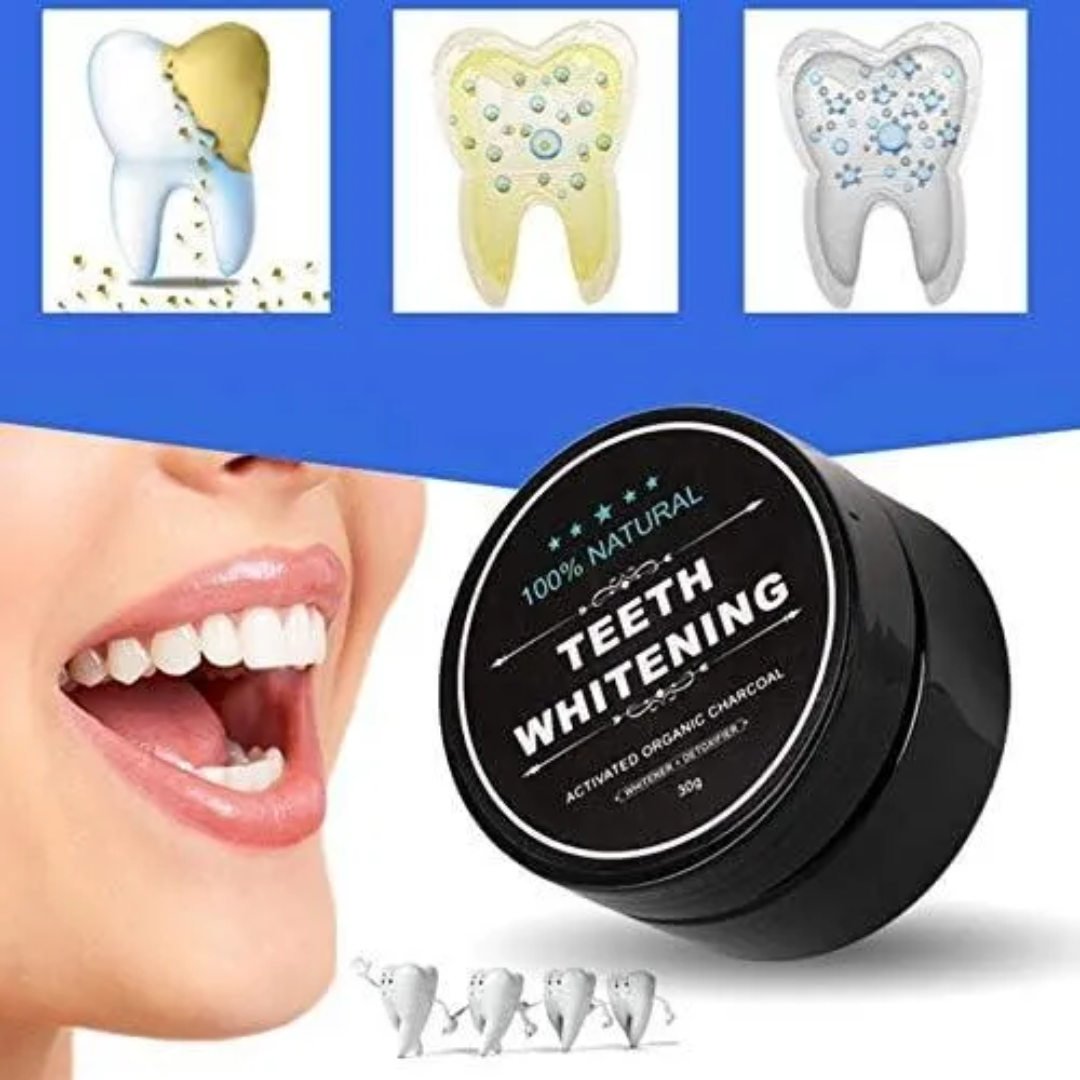 Carbón Activado de Coco para Blanqueamiento Dental
